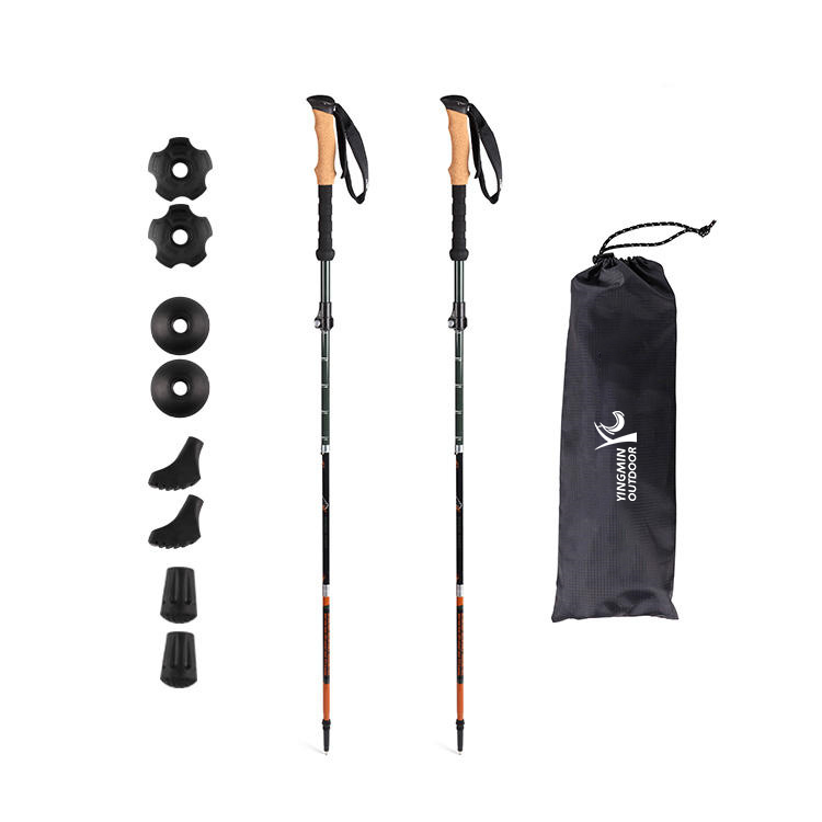 2pc Folding Trekking Hiking Poles