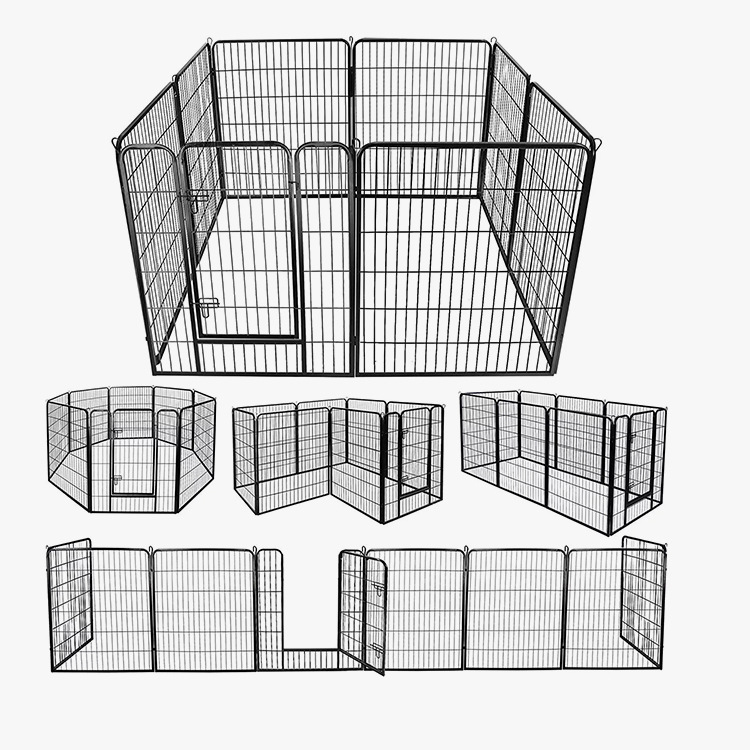 8 Panels Metal Barrier Kennel Fence