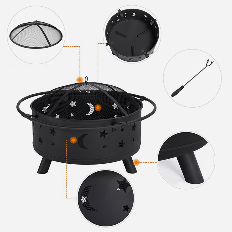 Outdoor 30'' Round Fire Pit