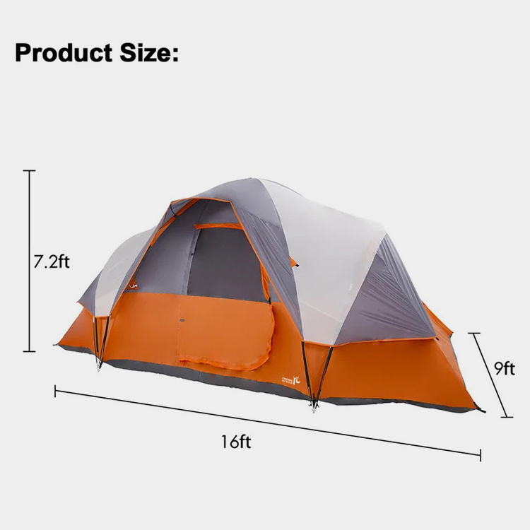 9 Person Camping Dome Tent