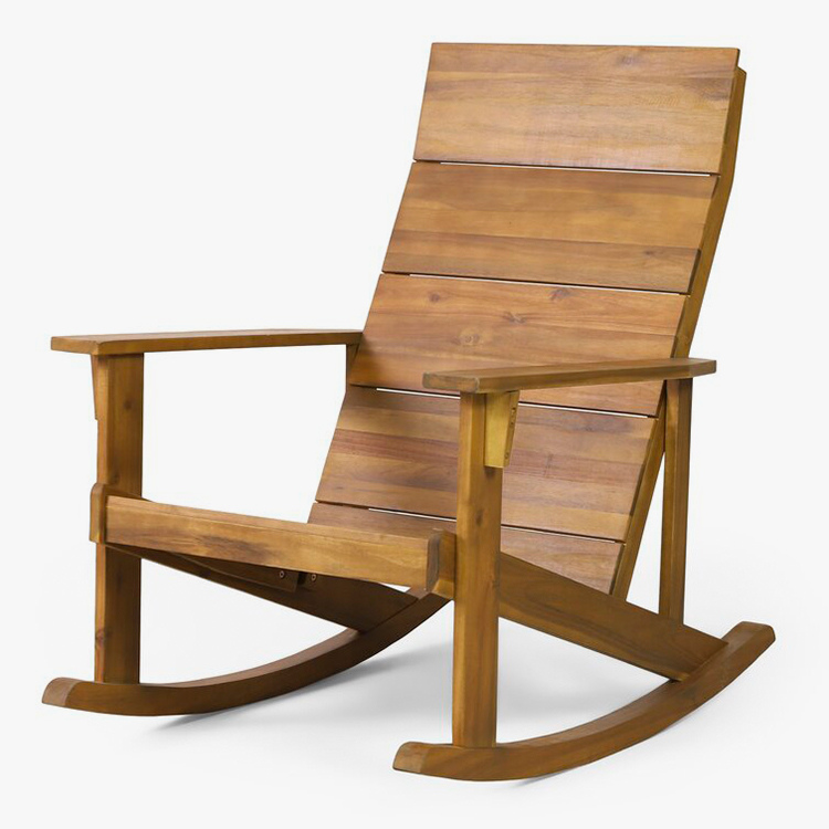 Solid Wood Adirondack Rocking Chair