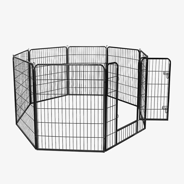 8 Panels Metal Barrier Kennel Fence