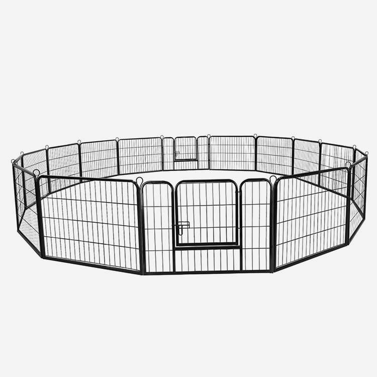 16 Panel Metal Pet Dog Playpen Kennel