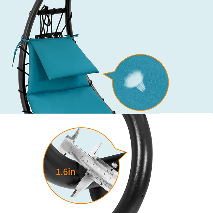Patio Rocking Lounge Swing Recliner Chair