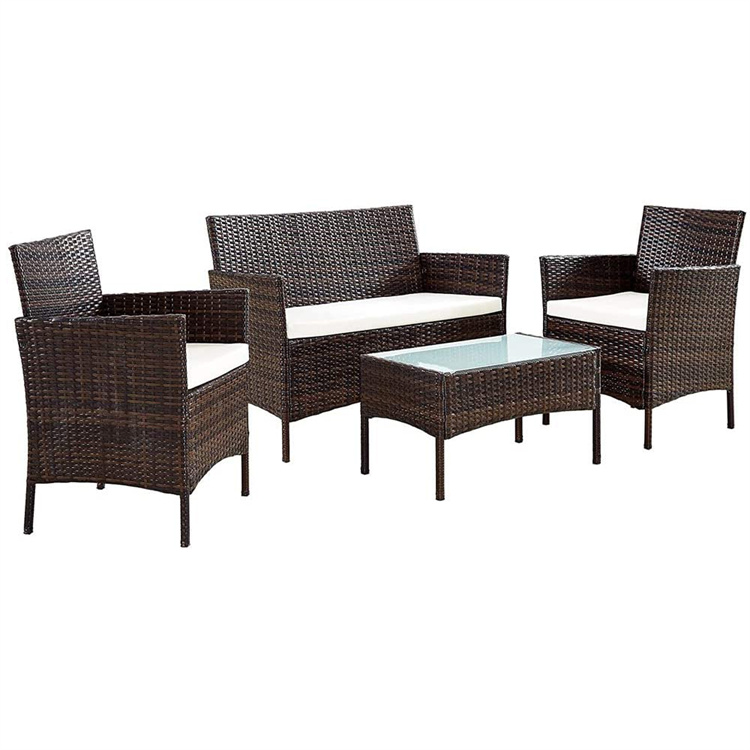 4PCS Rattan Patio Furniture Set