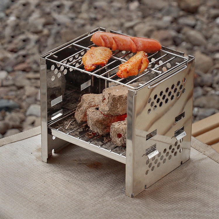Camping BBQ stove burner