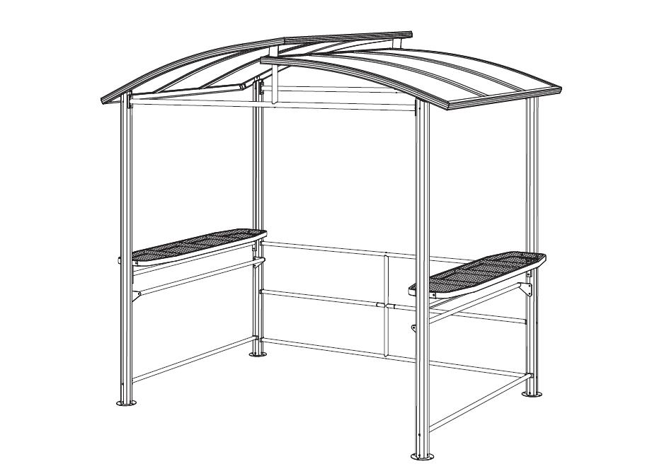 How to install BBQ gazebo 8 ft x 5 ft Hardtop Instructions