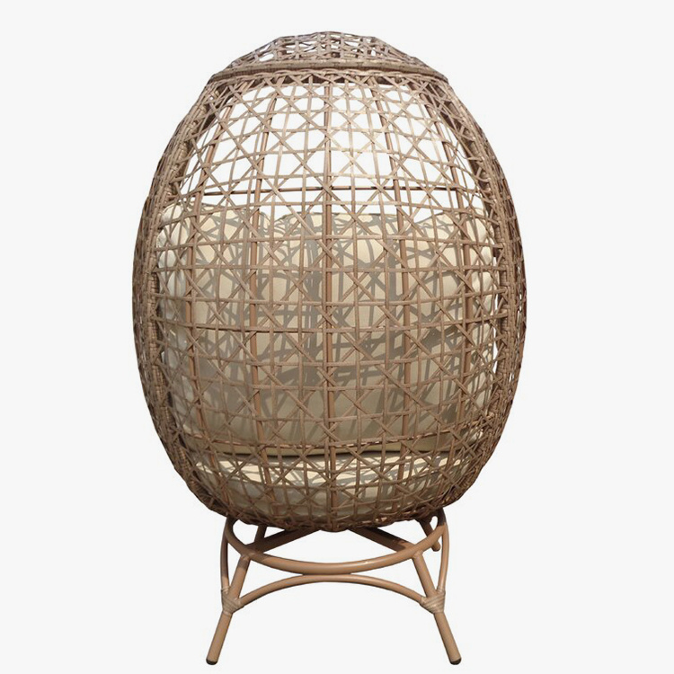 Outdoor Wicker Swivel Egg Chair